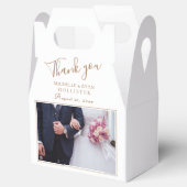 Ballotins Élégant Merci photo script (Ouvert)