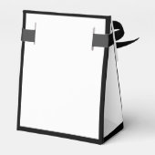 Ballotins Élégant minimaliste noir blanc Mariage (Arrière)