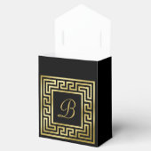 Ballotins Élégant Monogram Gold Parties scintillant grecque  (Ouvert)