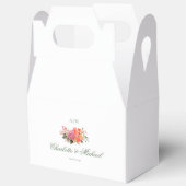 Ballotins Élégant Monogramme Floral Script Mariage (Ouvrir)