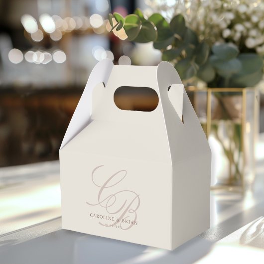 Ballotins Élégant, Monogramme, Mariage