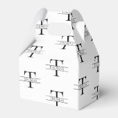 Ballotins Élégant Monogramme personnalisé Motif de nom perso (Arrière)