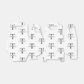 Ballotins Élégant Monogramme personnalisé Motif de nom perso (Déplié)