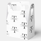 Ballotins Élégant Monogramme personnalisé Motif de nom perso (Ouvert)