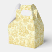 Ballotins Élégant monogramme vintage jaune de jouy (Arrière)