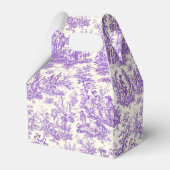 Ballotins Élégant monogramme vintage violet toile de jouy (Arrière)