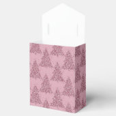 Ballotins Élégant Motif d'arbre | Dusty Mauve Rose Noël (Ouvert)