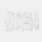 Ballotins Élégant motif de marbre gris Shower de mariage (Déplié)