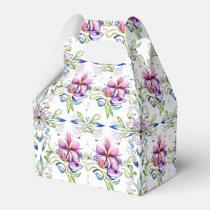 Ballotins Elégant motif floral d'orchidée douce - élégant