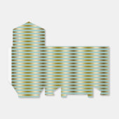 Ballotins Élégant Motif Gold Et Blue Stripes (Déplié)