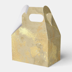 Ballotins Elégant Motif moderne en marbre d'or Faux
