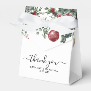 Ballotins Élégant Noël Floral Mariage d'hiver