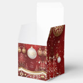 Ballotins Élégant Noël Rouge Arbre et Fête du bal (Ouvert)