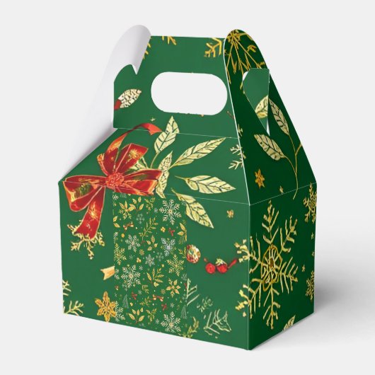 Ballotins Élégant Noël vert (Arrière)