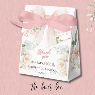 Ballotins Élégant Nœud Papillon Rose Aquarelle Floral 100e A