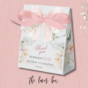 Ballotins Élégant Nœud Papillon Rose Aquarelle Floral 100e A