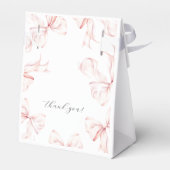 Ballotins Élégant Nœud Rose Bébé Shower de Mariage (Arrière)