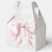 Ballotins Élégant Nœud Rose Remerciement de Mariage (Verso)