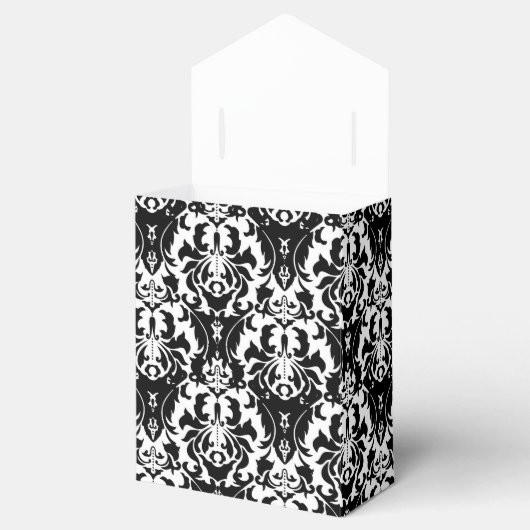 Ballotins Elégant noir & blanc Damask (Ouvert)