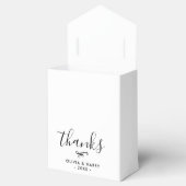 Ballotins Elégant Noir Blanc Mariage Favor Boîte Cadeau (Ouvert)