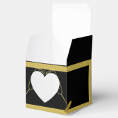 Ballotins Elégant noir et or Parties scintillant poussière A (Ouvert)