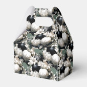 Ballotins Élégant noir sage vert ivoire ornement de Noël (Arrière)