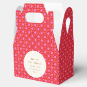 Ballotins Élégant nom géométrique rouge et rose (Ouvert)