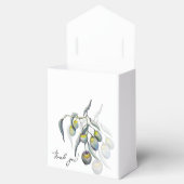 Ballotins Élégant Olive Branch Watercolor Art (Ouvert)