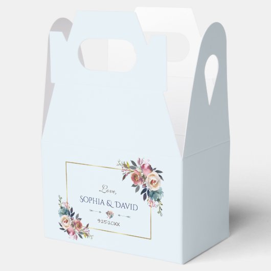 Ballotins Élégant or bleu bleu rose rose Mariage (Ouvert)