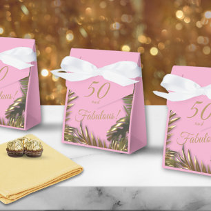 Ballotins Elégant Or rose 50 Fabuleux Anniversaire Grand Cad