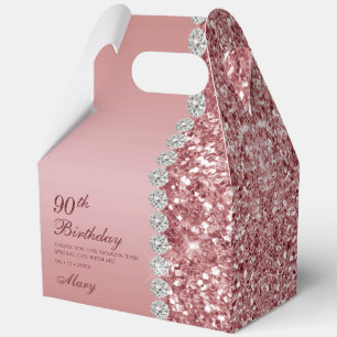 Ballotins Elégant or Rose 90e anniversaire