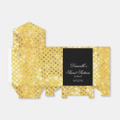 Ballotins Élégant, Paillettes Dorées, Douce 16, Fête Sur Mes (Déplié)