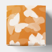 Ballotins Élégant Papillons de mariage Monogramme Orange (Haut)