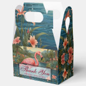 Ballotins Elégant paradis tropical flamand rose merci (Ouvrir)