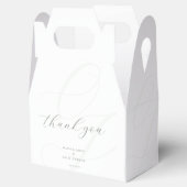 Ballotins Élégant Paraphe De Mariée Initiales Faux Embossés (Ouvert)