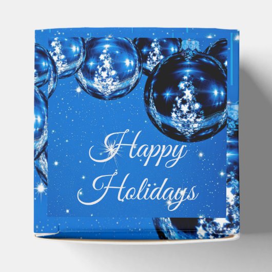 Ballotins Élégant Parkle Ornements Cobalt Blue Holiday (Haut)