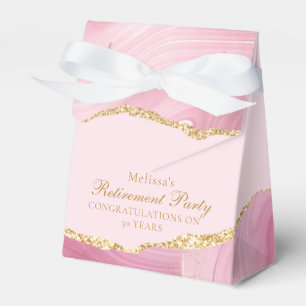 Ballotins Élégant Parti de retraite Pink Gold Personnalisé