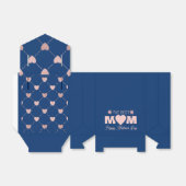 Ballotins Elégant Parties scintillant rose Coeur Motif Marin (Déplié)