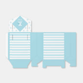 Ballotins Elégant Pastel Blue Pois    Ballotin (Déplié)