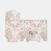 Ballotins Élégant Pastel Vintage Arc Floral Mariage (Déplié)