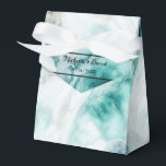 Ballotins Elégant Peacock Green Marbre Boîte de mariage Favo<br><div class="desc">Elégant Peacock Green Marbre Boîte de mariage Favor</div>