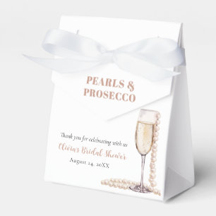 Ballotins Élégant Perles d'Or et Prosecco pour Enterrement d