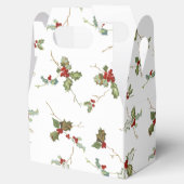 Ballotins Élégant petit Noël Holly sur Arrière - plan blanc (Ouvert)