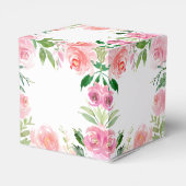 Ballotins Elegant Pink Floral Bat Mitzvah Custom Party (Arrière)