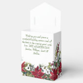 Ballotins Élégant Poinsettia Rouge Joyeux Noël Fêtes (Ouvert)