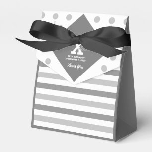 Ballotins Élégant Pois Gris Ballotin