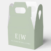 Ballotins Élégant professionnel simple Monogramme minimalist (Ouvert)