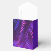 Ballotins Elegant Purple Palm Leaf Favor Box (Ouvert)