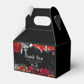 Ballotins Elegant Red and Silver Flowers Birthday (Arrière)