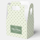 Ballotins Élégant Retro Green Soap Bar Box Emballage de marq (Ouvert)